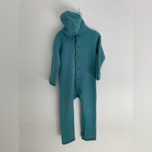 Disana Boiled Wool Suit Size 98 to 104 (3T to 4T) Blue Teal